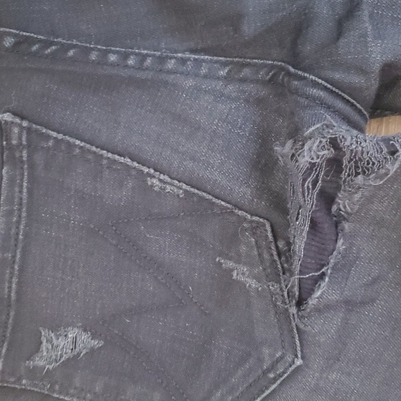 MOTHER The Looker Denim Jeans in Destroyed Ride. - Picture 14 of 16